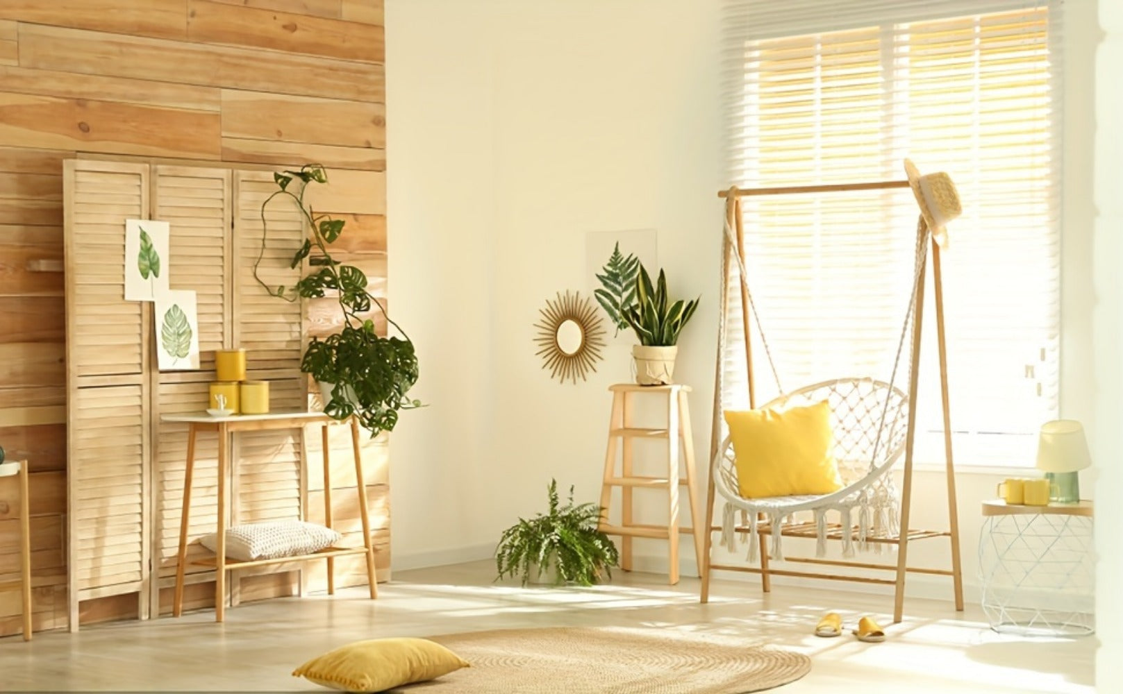 Hanging Chair with Macrame Weave and Mounting Kit for Living Room detail image - detail view 8