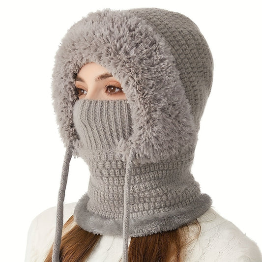Hats & Beanies - Winter Beanie Hat for Women Plush Warm Fleece Lined Knit Cap Soft Cozy - main product view