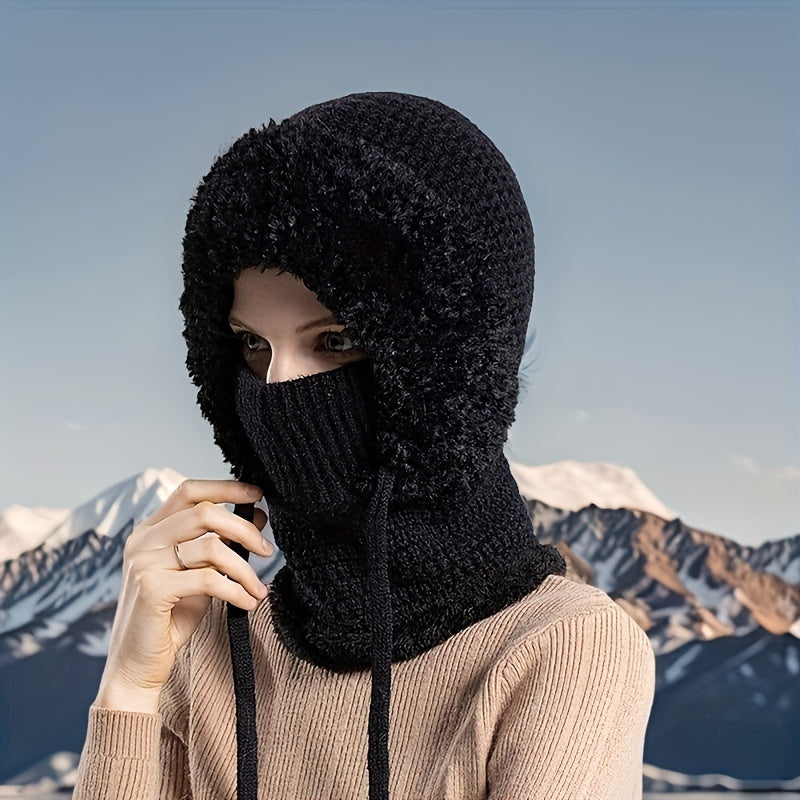 Hats & Beanies - Winter Beanie Hat for Women Plush Warm Fleece Lined Knit Cap Soft Cozy - product detail view 8