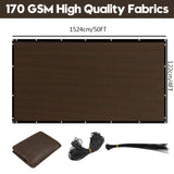 4'X50'(47.24x590.55inch)Brown