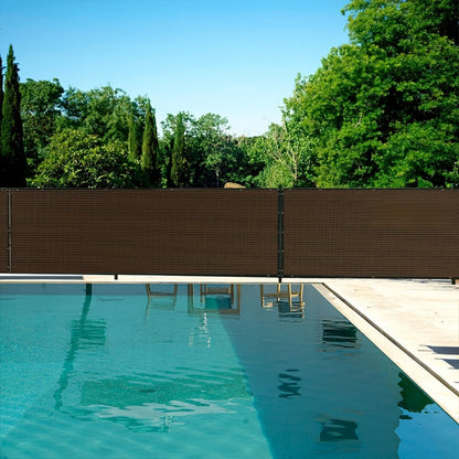 HDPE Outdoor Patio Roller Shade with Added Privacy for Outdoor Shade and Protection detail image - detail view 12