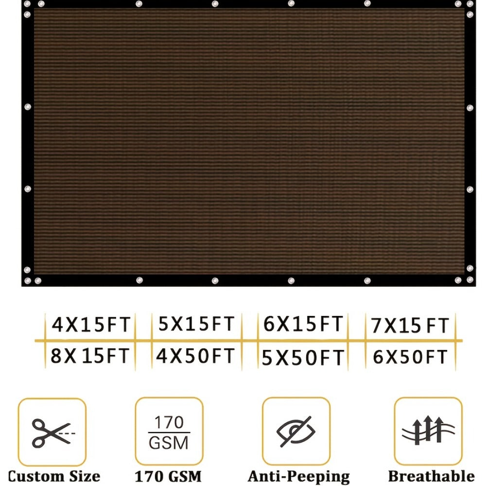 HDPE Outdoor Patio Roller Shade with Added Privacy for Outdoor Shade and Protection detail image - detail view 4