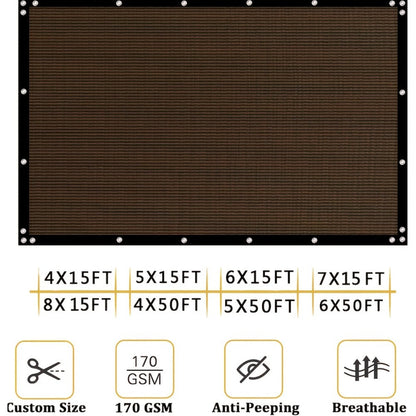 HDPE Outdoor Patio Roller Shade with Added Privacy for Outdoor Shade and Protection detail image - detail view 4