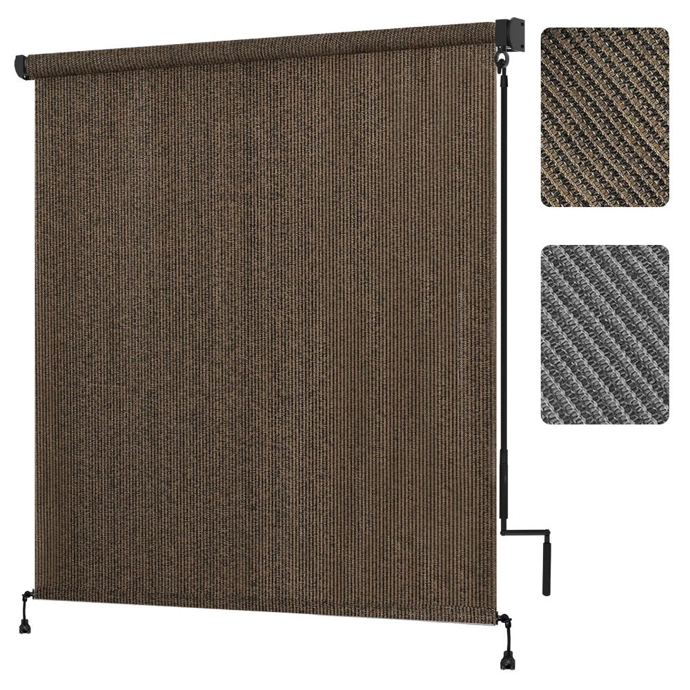 HDPE Outdoor Patio Roller Shade with UV Protection and Added Privacy detail image - detail view 3