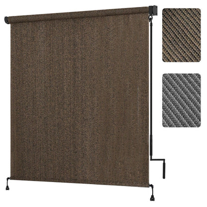 HDPE Outdoor Patio Roller Shade with UV Protection and Added Privacy detail image - detail view 3