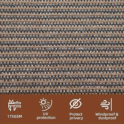 Shade Net shown in the Coffee Brown, 196.85 inches x 236.22 inches / 5 x 6 option