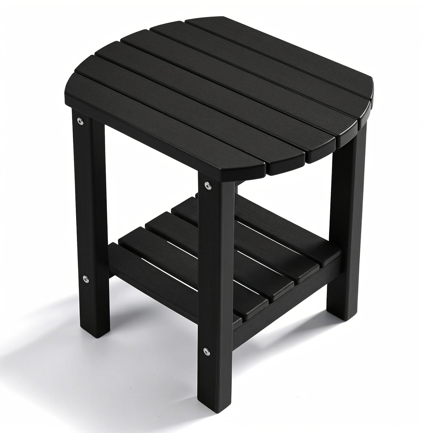 Outdoor Side Table shown in the Black option