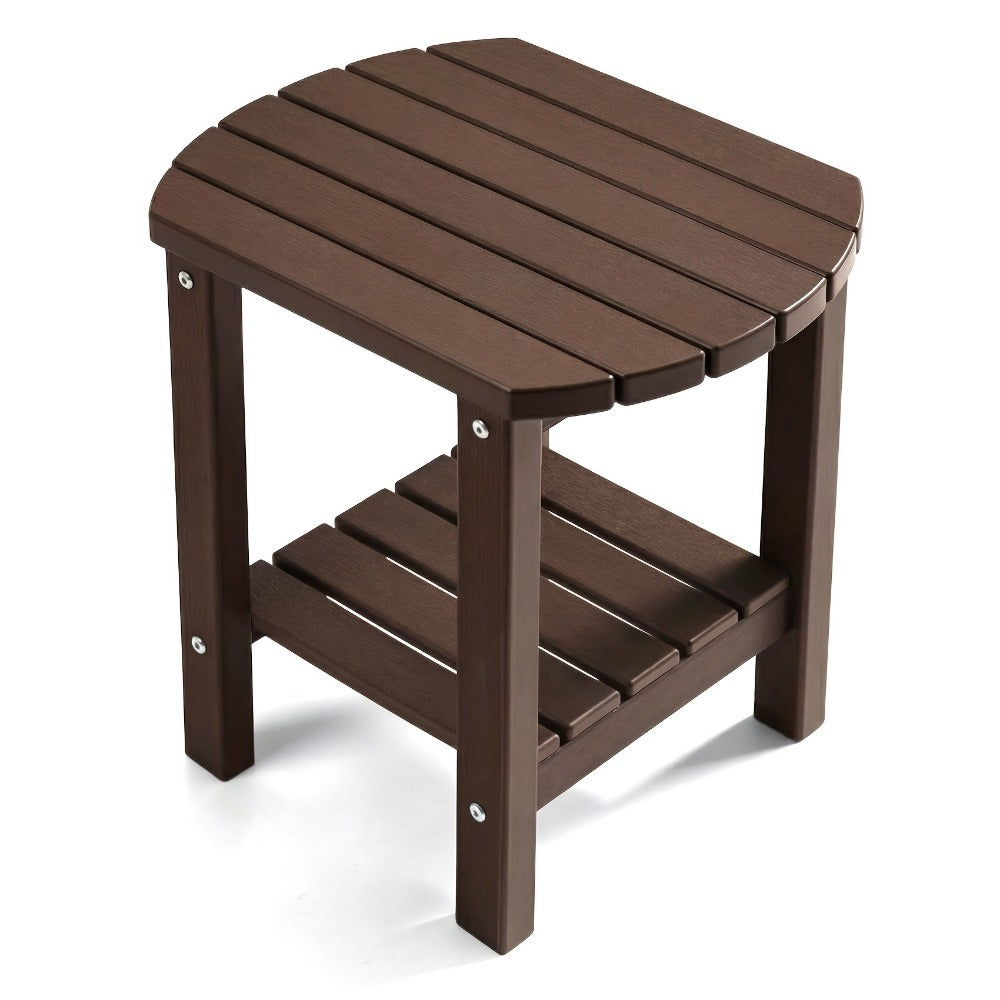 HDPE Outdoor Side Table with Weather-Resistant Finish for Outdoor Serving and Relaxation detail image - detail view 10