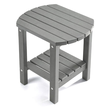 Outdoor Side Table shown in the Grey option