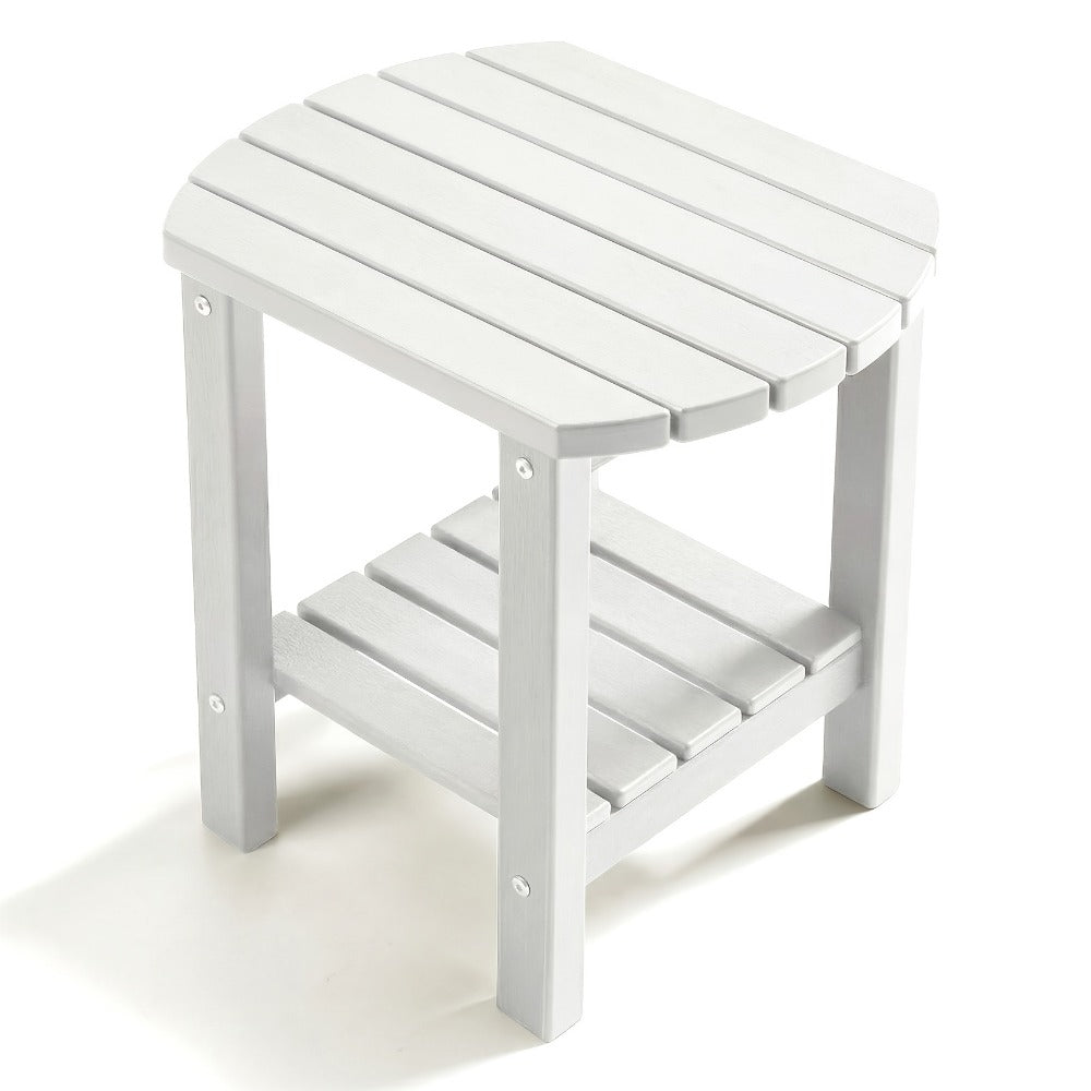 Outdoor Side Table, Adirondack Oval Side Table HDPE Weather Resistant Portable Detachable shown in the main product view