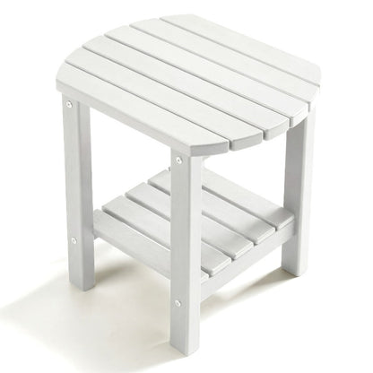 Outdoor Side Table, Adirondack Oval Side Table HDPE Weather Resistant Portable Detachable shown in the main product view