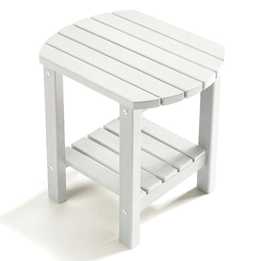 Outdoor Side Table, Adirondack Oval Side Table HDPE Weather Resistant Portable Detachable shown in the main product view