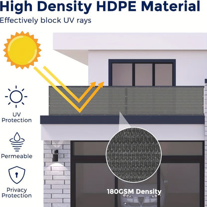 HDPE Privacy Screen Fence with Added Privacy and Reinforced Corners for Patio detail image - detail view 20
