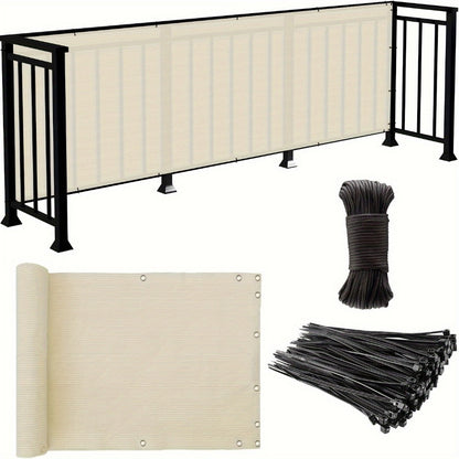 HDPE Privacy Screen Fence with Added Privacy and Reinforced Corners for Patio detail image - detail view 5