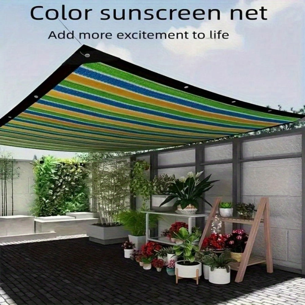 Shade Cloth, Multicolor HDPE 85% Sunblock UV & Heat Resistant Rectangle - Reinforced shown in the main product view