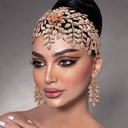 Headband for Women - Handmade Bridal - Luxury Wedding Headdress for Brides - Elegant Bridal - product detail view 2