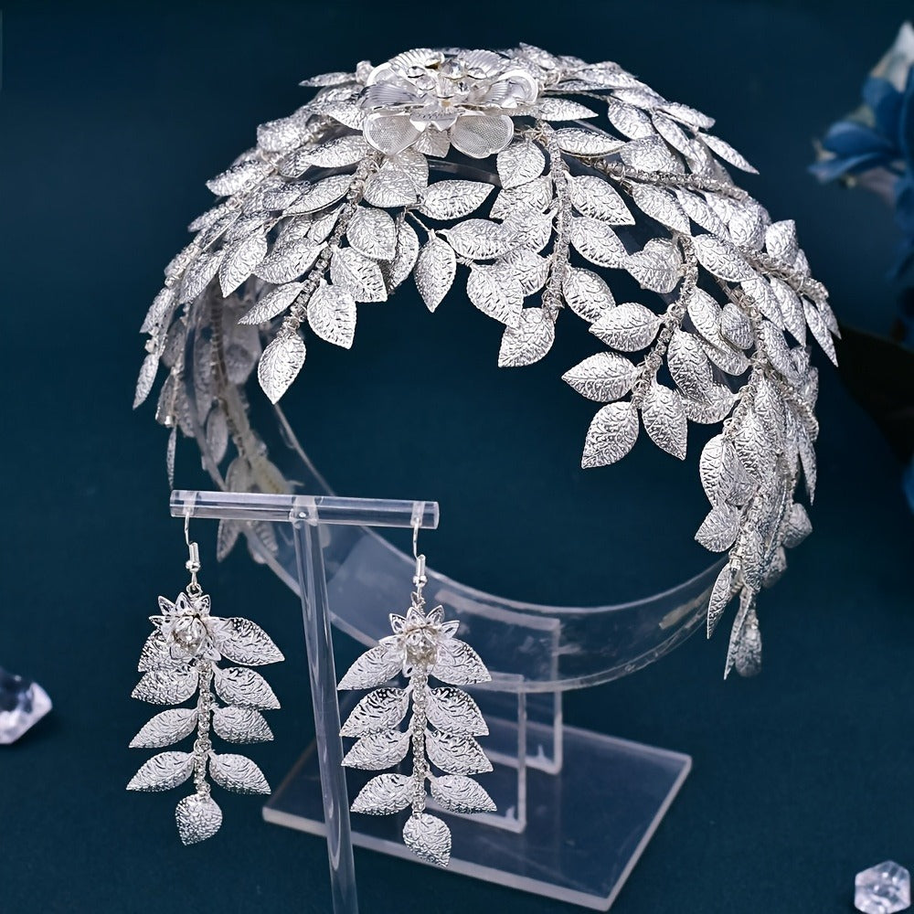 Headband for Women - Handmade Bridal - Luxury Wedding Headdress for Brides - Elegant Bridal - product detail view 5