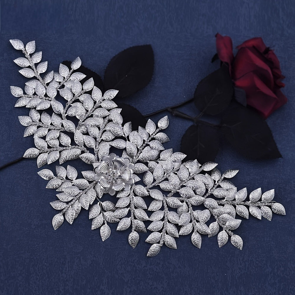 Headband for Women - Handmade Bridal - Luxury Wedding Headdress for Brides - Elegant Bridal - product detail view 11