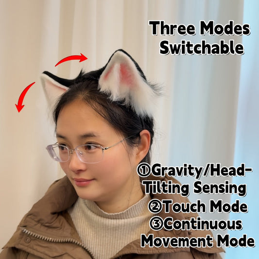 Headband for Women - Moving Cat Ears Electric Automatic & Touch-Responsive | USB Rechargeable - product detail view 2
