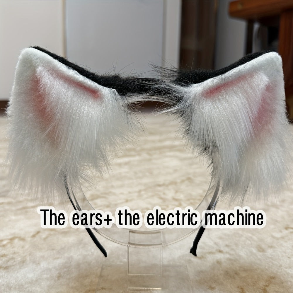 Headband for Women - Moving Cat Ears Electric Automatic & Touch-Responsive | USB Rechargeable - product detail view 5