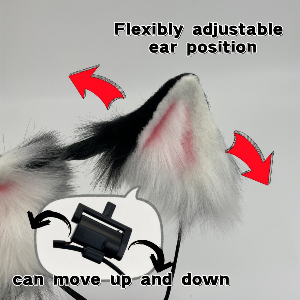 Headband for Women - Moving Cat Ears Electric Automatic & Touch-Responsive | USB Rechargeable - product detail view 7