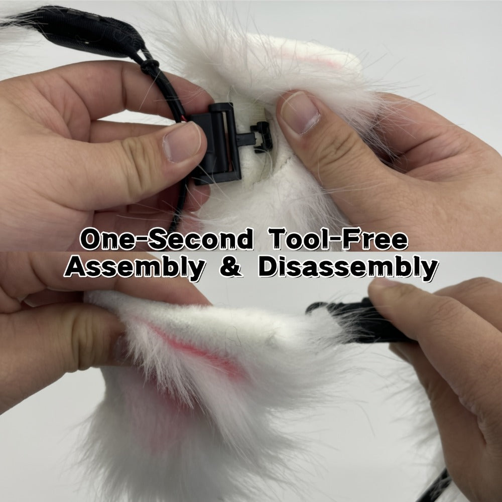 Headband for Women - Moving Cat Ears Electric Automatic & Touch-Responsive | USB Rechargeable - product detail view 8