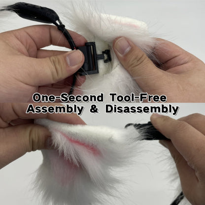 Headband for Women - Moving Cat Ears Electric Automatic & Touch-Responsive | USB Rechargeable - product detail view 8