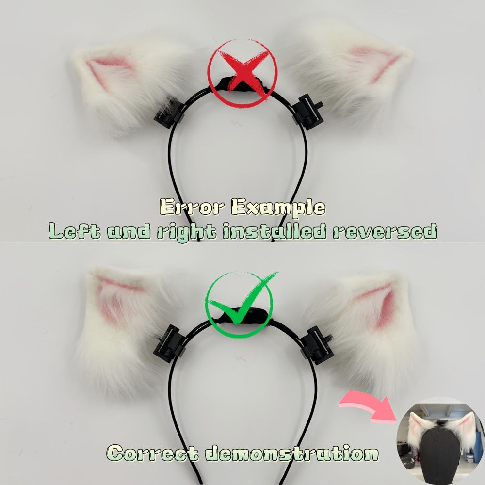 Headband for Women - Moving Cat Ears Electric Automatic & Touch-Responsive | USB Rechargeable - product detail view 10