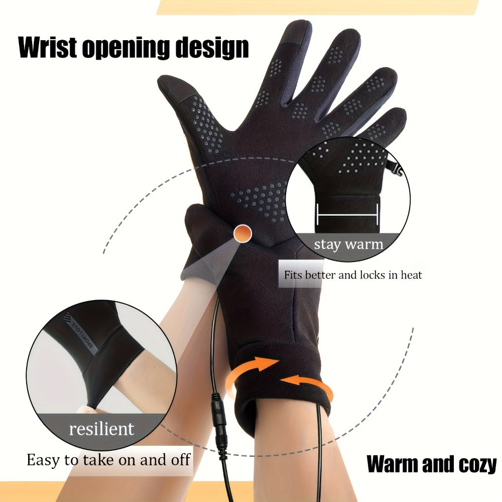 Heated Gloves - Electric USB Constant Temperature Intelligent Control 5-Finger Touchscreen - product detail view 5