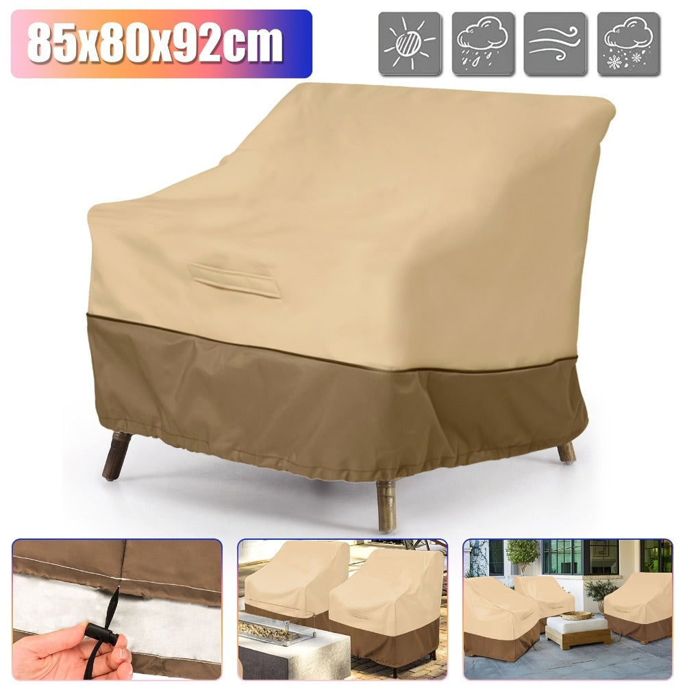 Heavy-Duty Fabric Patio Furniture Cover with Waterproof Protection detail image - detail view 3