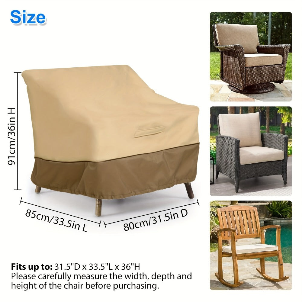 Heavy-Duty Fabric Patio Furniture Cover with Waterproof Protection detail image - detail view 4