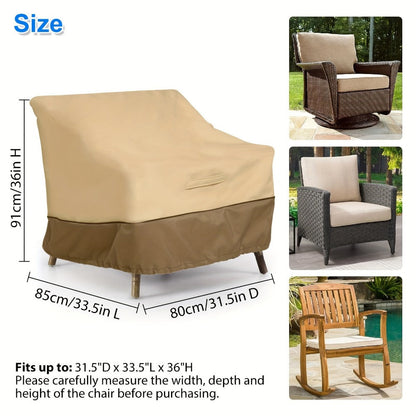 Heavy-Duty Fabric Patio Furniture Cover with Waterproof Protection detail image - detail view 4