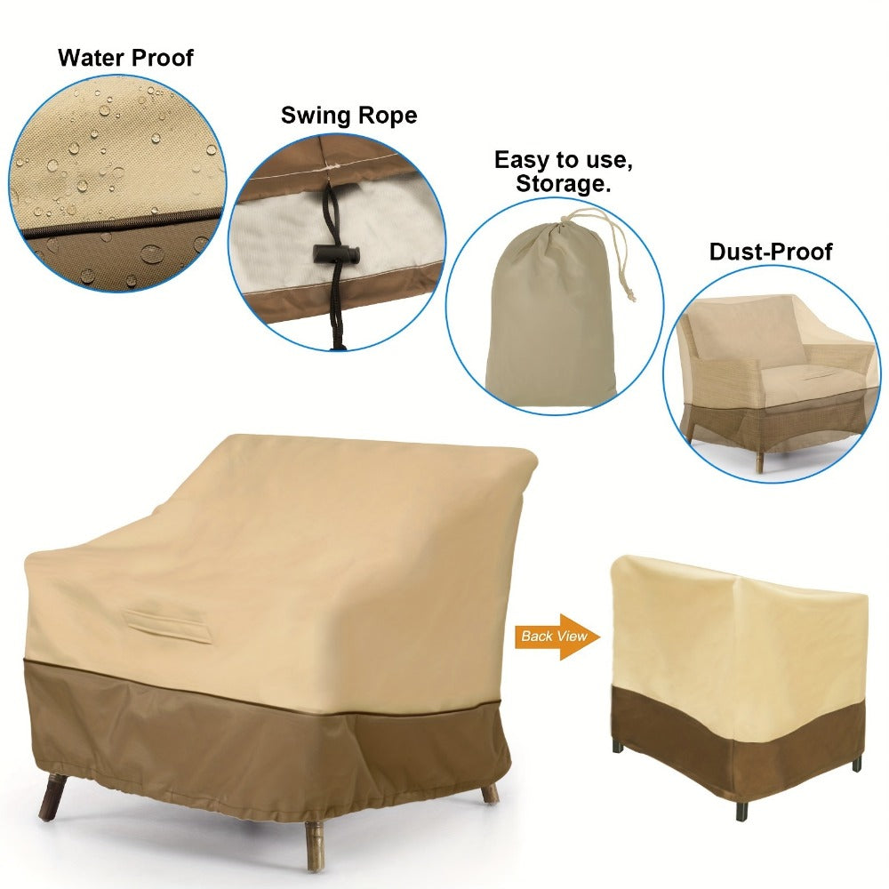 Heavy-Duty Fabric Patio Furniture Cover with Waterproof Protection detail image - detail view 6