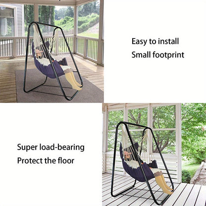 Heavy-Duty Hammock Stand for Comfortable Outdoor Seating in Patio detail image - detail view 5