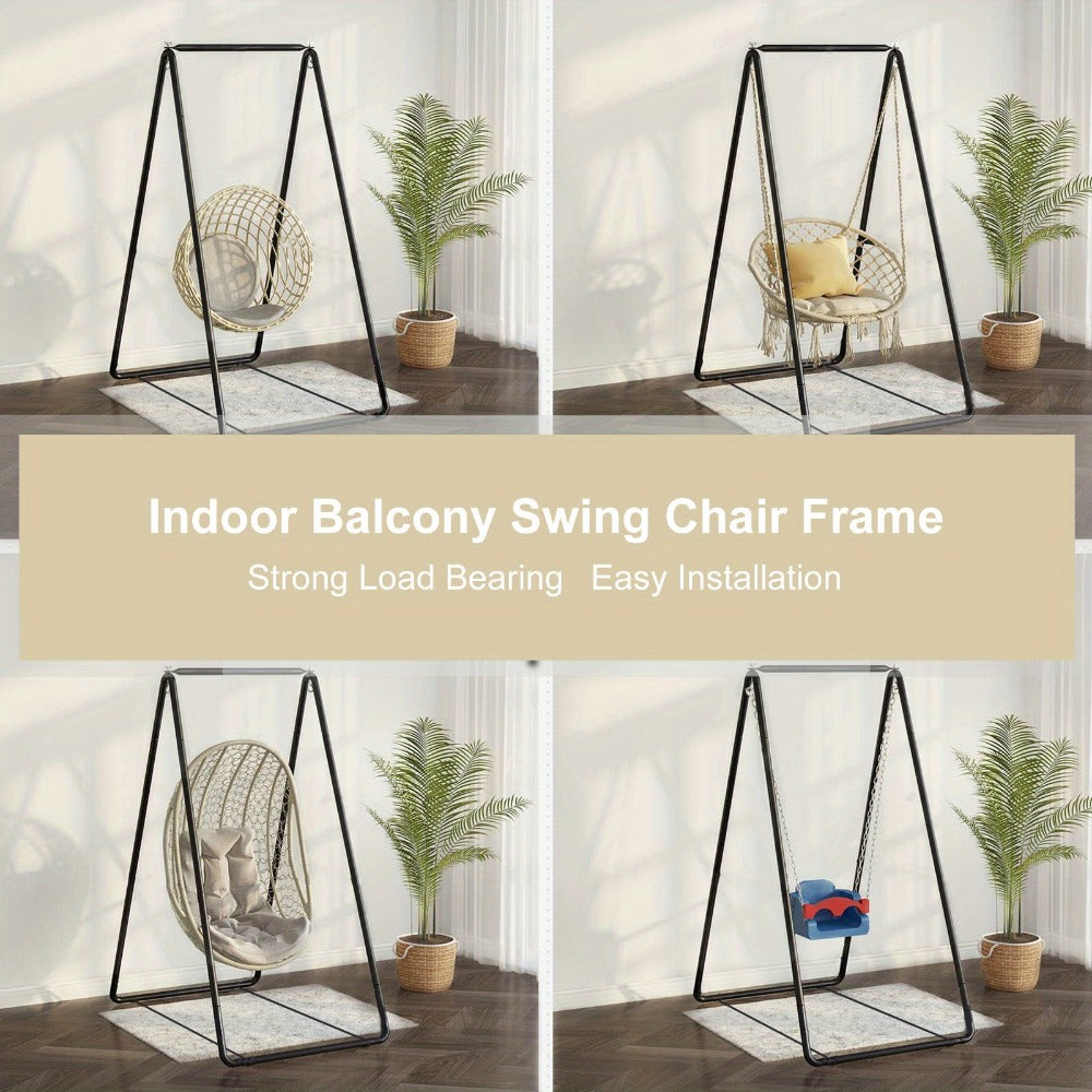 Hammock Stand, Hammock Chair Stand Outdoor Indoor Swing Frame 35x33x57 Inch Heavy Duty shown in the main product view