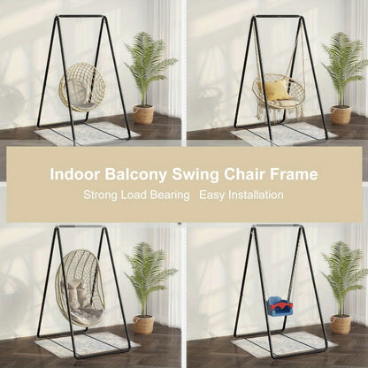 Hammock Stand, Hammock Chair Stand Outdoor Indoor Swing Frame 35x33x57 Inch Heavy Duty shown in the main product view