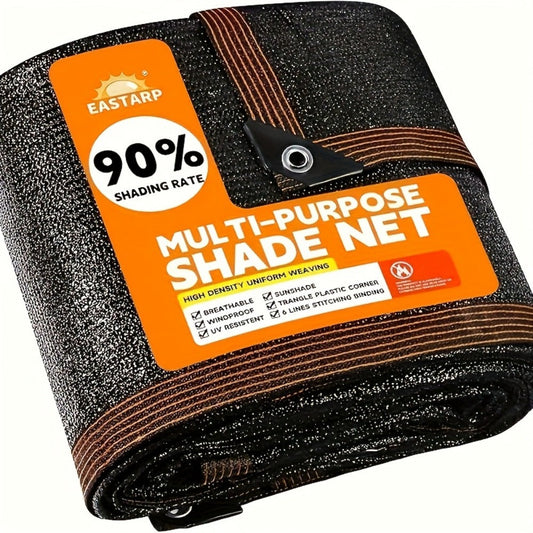 Shade Sail, Rectangle Heavy Duty Black 93% UV Block Wind Resistant HDPE Canopy - 6 Sizes shown in the main product view