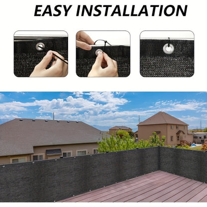 Heavy-Duty HDPE Privacy Screen Fence with Added Privacy and UV Protection detail image - detail view 14