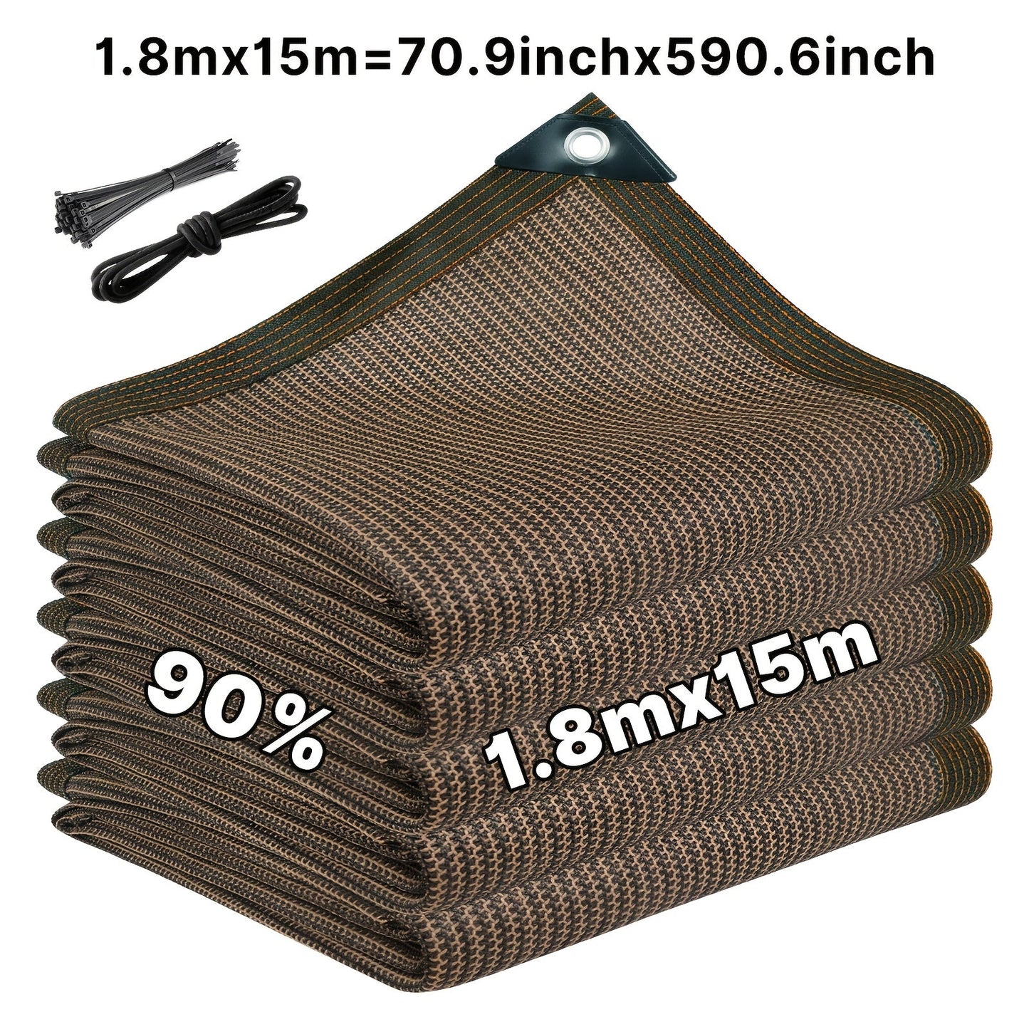 Privacy Screen shown in the Brown, 6'X50'(70.87x590.55inch) option