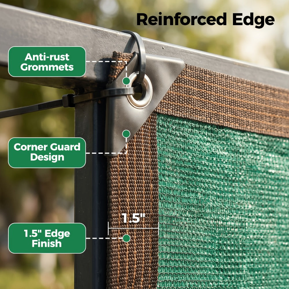 Heavy-Duty HDPE Privacy Screen with Added Privacy and Multiple Color Options detail image - detail view 10