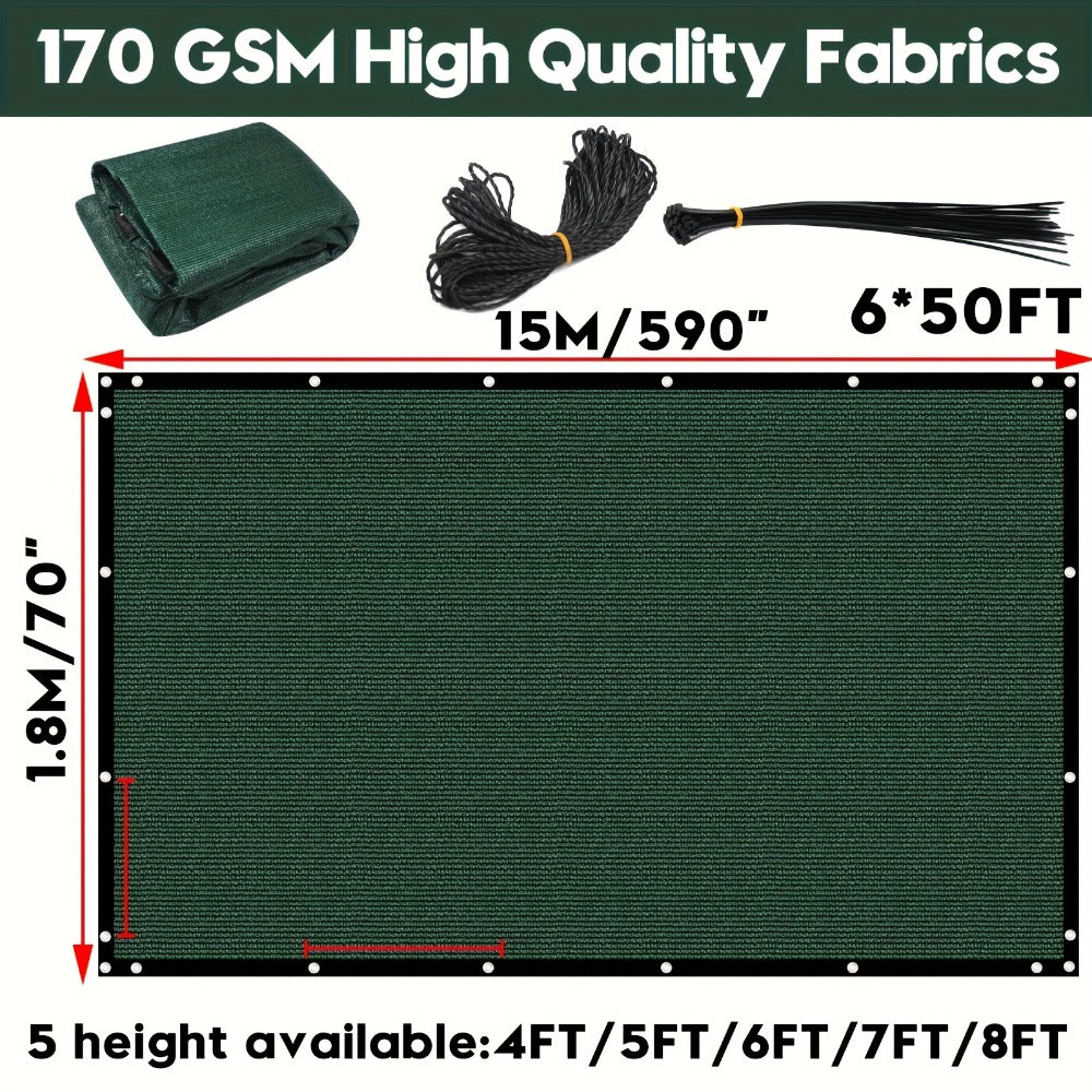 Heavy-Duty HDPE Privacy Screen with Added Privacy and Multiple Color Options detail image - detail view 17