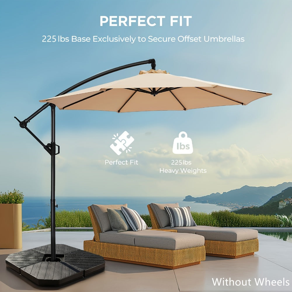 Heavy-Duty HDPE Umbrella Base with Rolling Wheels for Outdoor Shade and Protection detail image - detail view 13