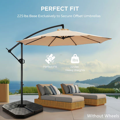 Heavy-Duty HDPE Umbrella Base with Rolling Wheels for Outdoor Shade and Protection detail image - detail view 13
