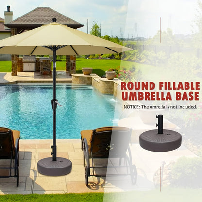 Heavy-Duty HDPE Umbrella Base with Rolling Wheels for Outdoor Shade and Protection detail image - detail view 15