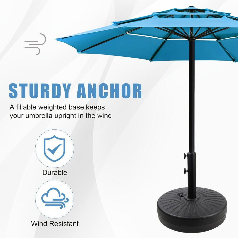Heavy-Duty HDPE Umbrella Base with Rolling Wheels for Outdoor Shade and Protection detail image - detail view 8