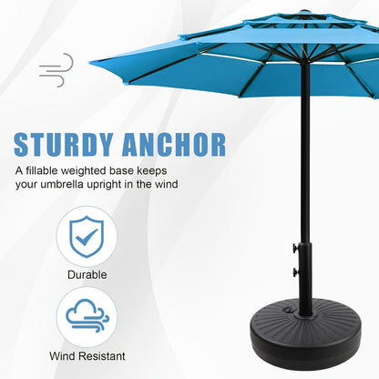 Heavy-Duty HDPE Umbrella Base with Rolling Wheels for Outdoor Shade and Protection detail image - detail view 8
