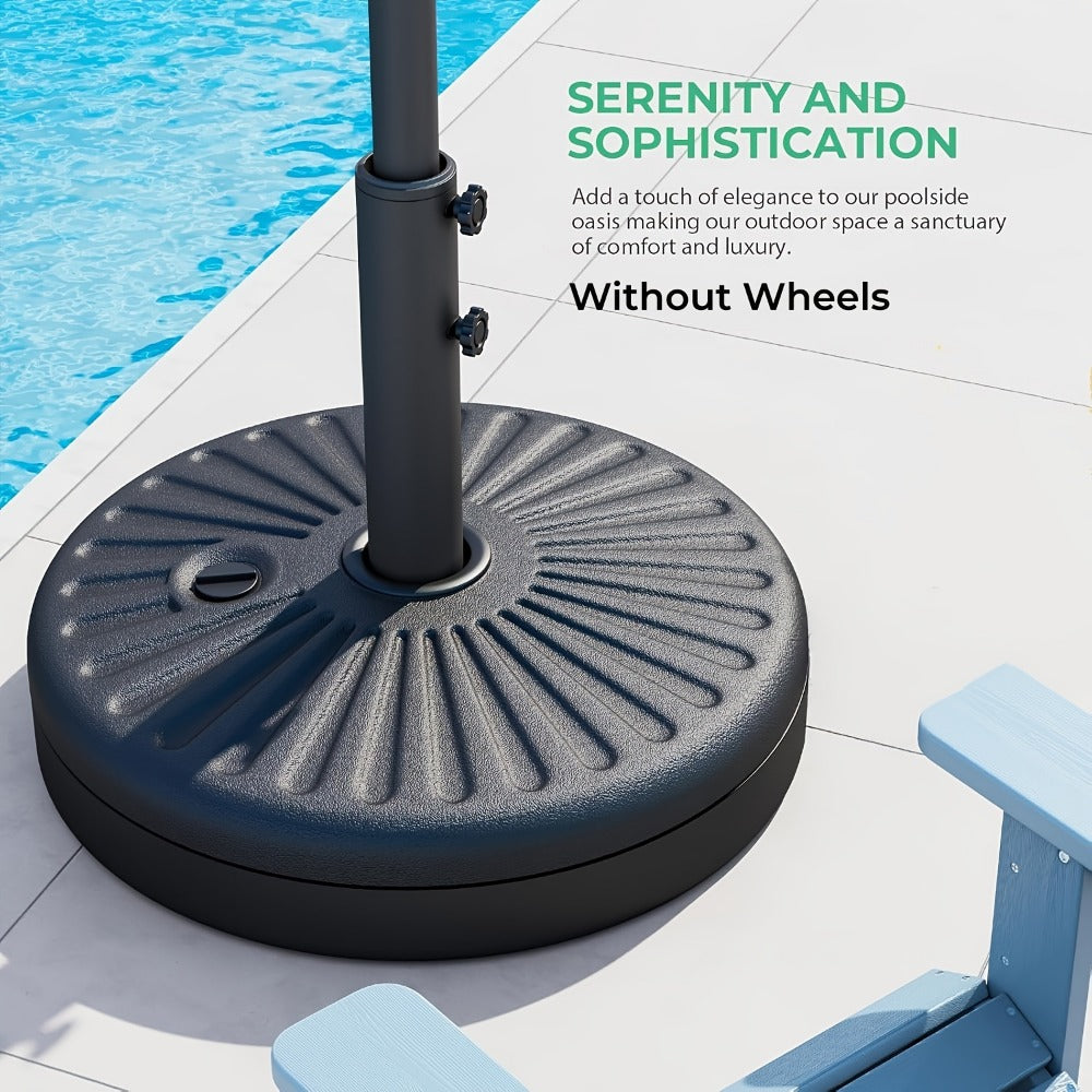 Heavy-Duty HDPE Umbrella Base with Rolling Wheels for Outdoor Shade and Protection detail image - detail view 9