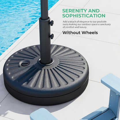 Heavy-Duty HDPE Umbrella Base with Rolling Wheels for Outdoor Shade and Protection detail image - detail view 9