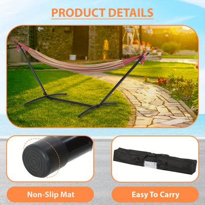 Heavy-Duty Metal Hammock Stand with Multiple Color Options for Patio detail image - detail view 5