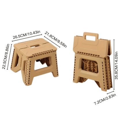 Heavy-Duty Plastic Folding Stool with Carry Handle and Tool-Free Assembly detail image - detail view 7